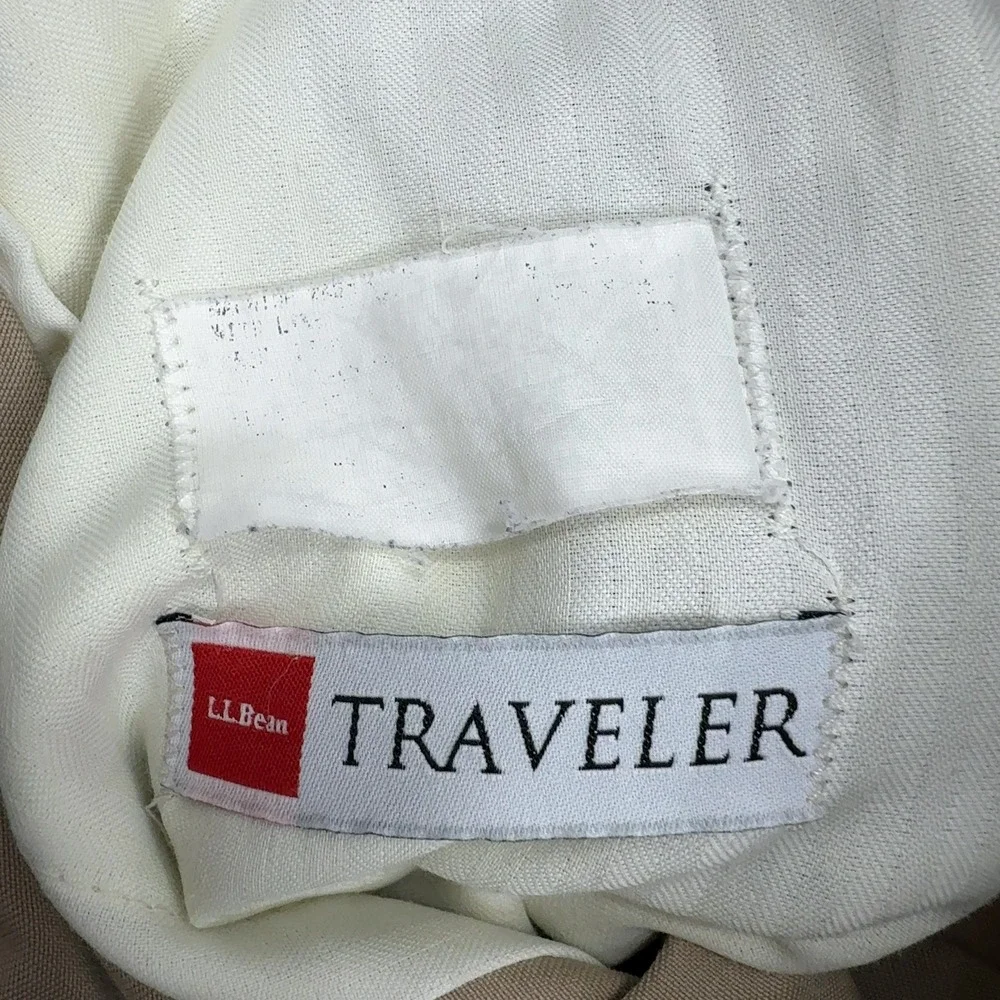 LL Bean Pants Mens 42x29 Khaki Cotton Traveler Chino Casual Gorpcore